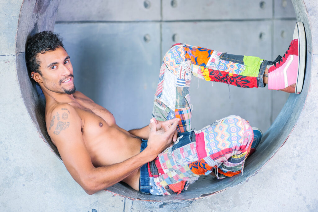 sexy Latin men shirtless nips